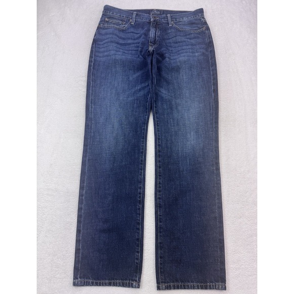 Lucky Brand Other - Lucky Brand Jeans Men 34x34 Blue 221 Original Straight Whisker Distress Denim